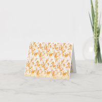 Textile pattern featuring a vibrant orange and gol