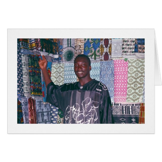 Textile Seller at Banjul Market. (Front Horizontal)