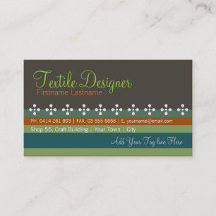 Textile Stripes Business Card