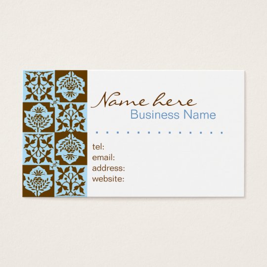 Textile Style Pattern Business Card