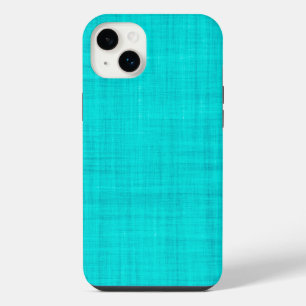 Textile Teal Fabric Photo iPhone 14 Plus Case