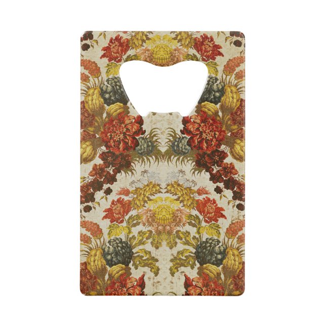 Textile with a repeating floral pattern (Front)