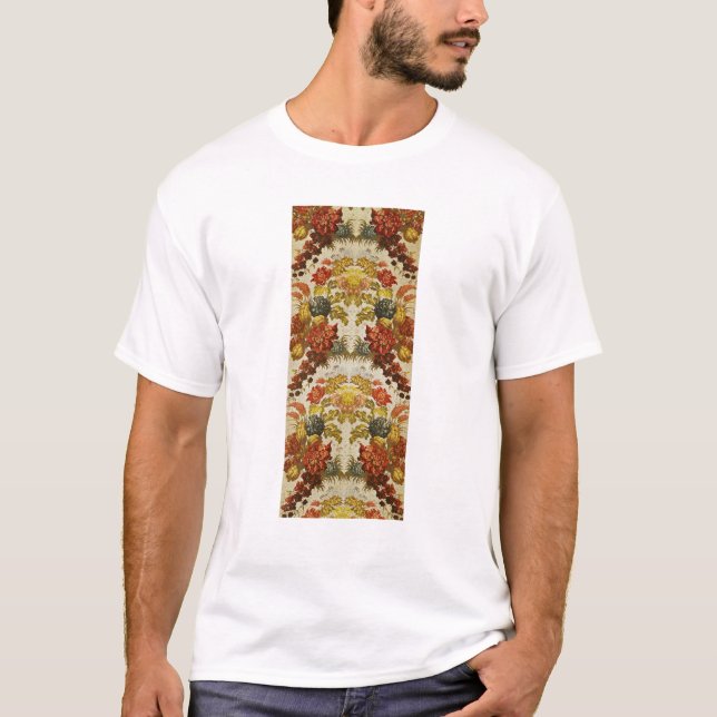 Textile with a repeating floral pattern T-Shirt (Front)