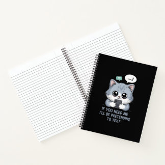 Texting Cat Notebook