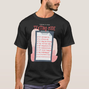 Texting Codes Elderly People Grandma Senior Citize T-Shirt