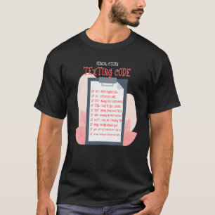 Texting Codes Elderly People Grandma Senior Citize T-Shirt