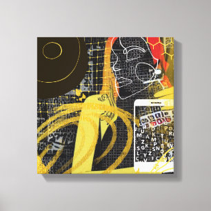 Texting Friends Canvas Print
