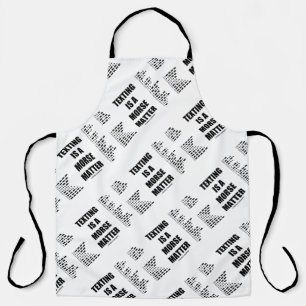 Texting Is A Morse Matter Intl Morse Code Humour Apron