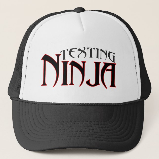 Texting Ninja! Trucker Hat (Front)