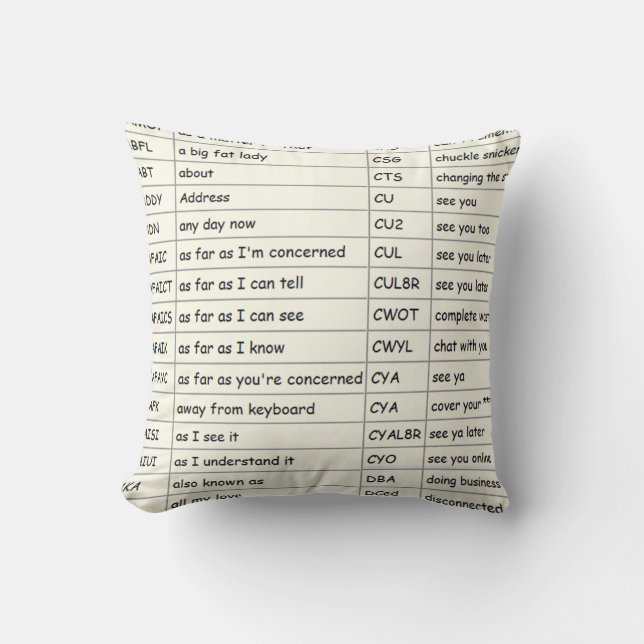 Texting Pillow (Front)