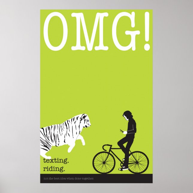texting. riding. poster (Front)