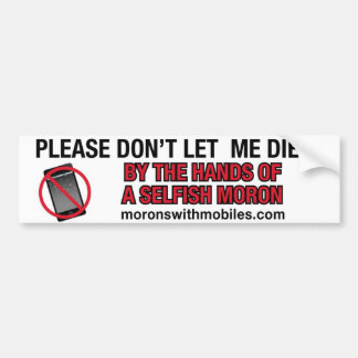 Texting While Driving Bumper Sticker 1