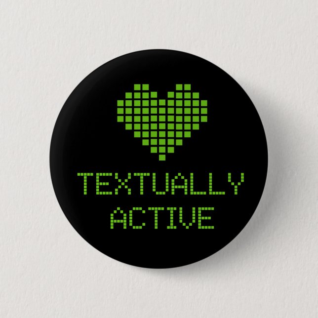 Textually Active - button (Front)