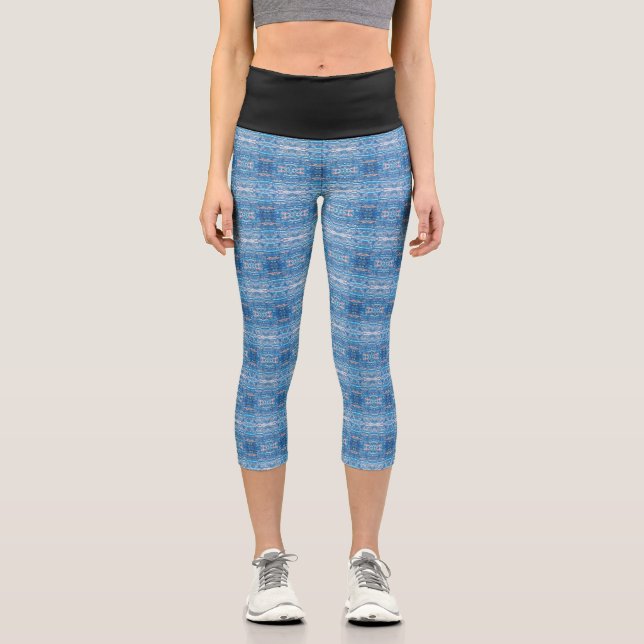 Textura #16 de obra La roca Capri Leggings (Front)