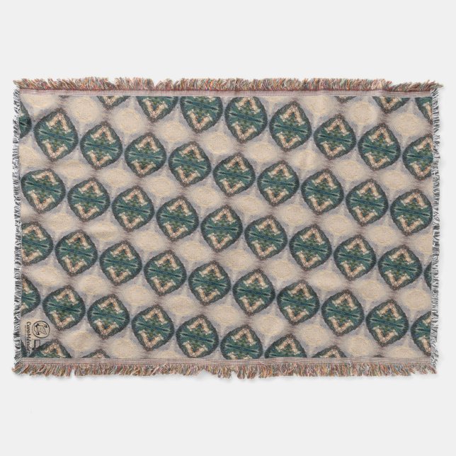 Textura #17 de la obra Viendo a travez de los ojos Throw Blanket (Front)