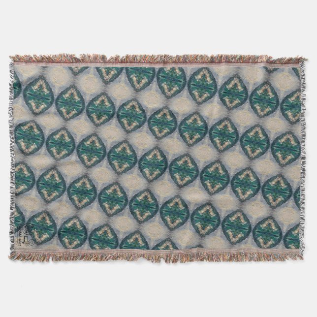 Textura #3 de la obra Viendo a travez de los ojos Throw Blanket (Front)