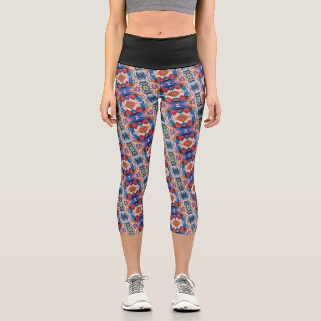 Textura #5 de la obra Piña Capri Leggings (Front)