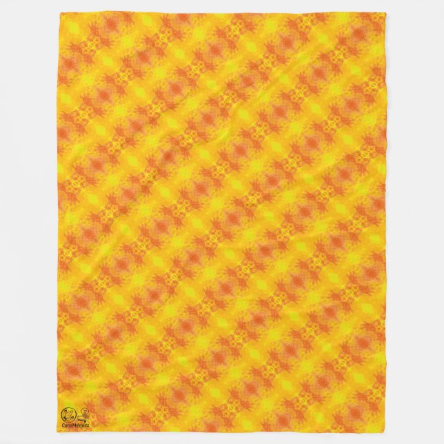 Textura #61 de la obra Nuit Fleece Blanket (Front)