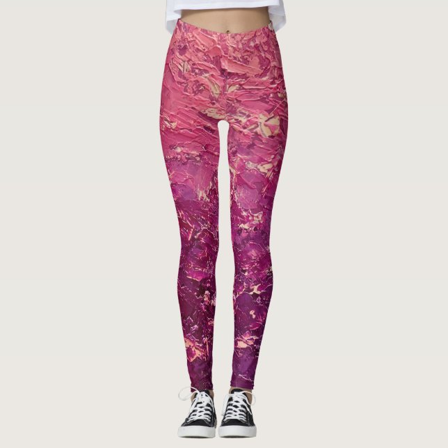 Textura #7 de la obra La puesta del sol Leggings (Front)