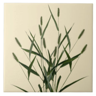 Textural Treasures of Summer on a Ceramic Tile - A