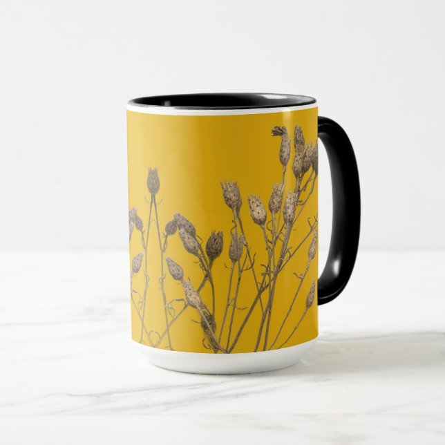 Textural Treasures of Winter on a Mug - C (Front Right)