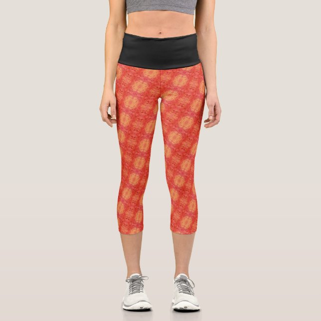 Texture #10 of Horizonte work Capri Leggings (Front)