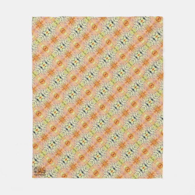Texture #13.0 the work Seeing Through the Eyes Fleece Blanket (Front)