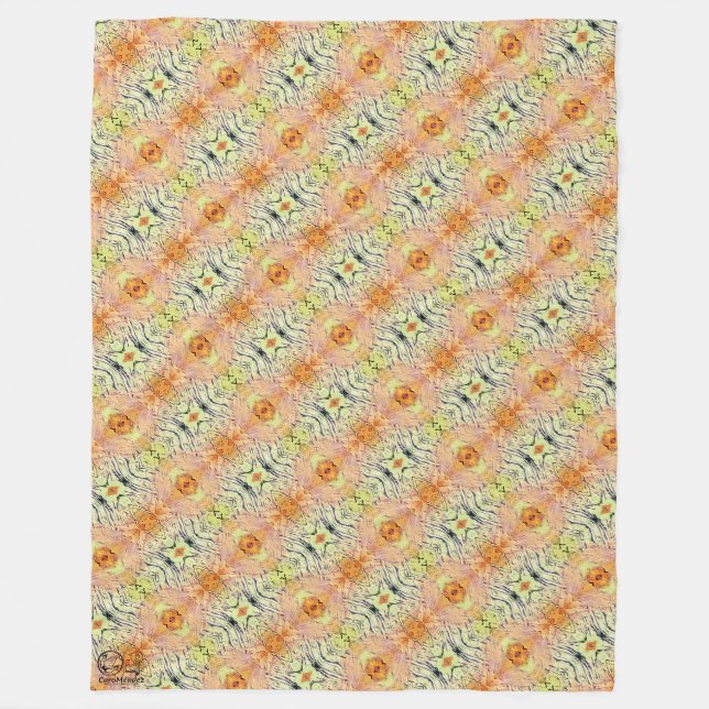 Texture #13.0 the work Seeing Through the Eyes Fleece Blanket (Front)