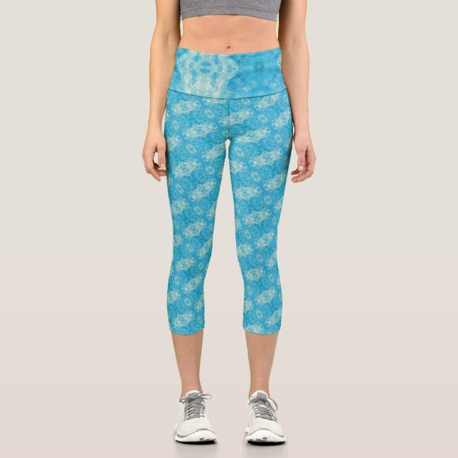 Texture #13 from the work Cherries Capri Leggings (Front)