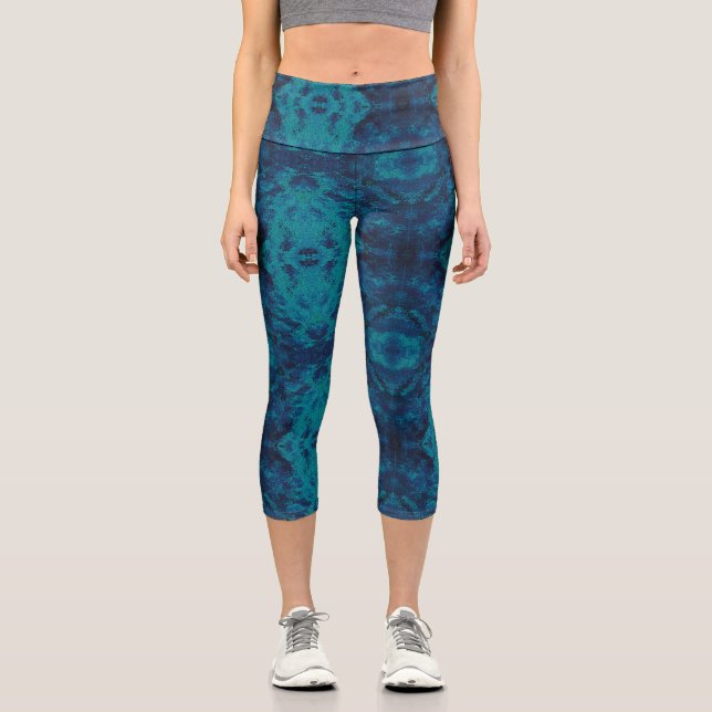 Texture #14 from the work Cherries Capri Leggings (Front)
