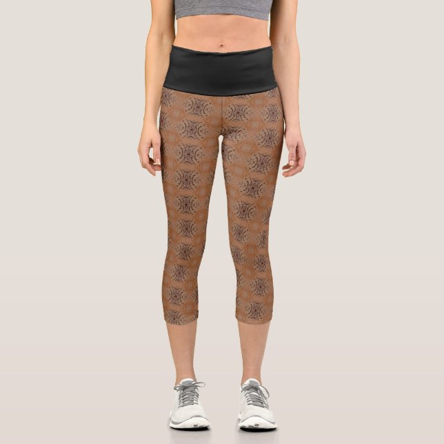 Texture #16 from the work Seeing Through the Eyes Capri Leggings (Front)