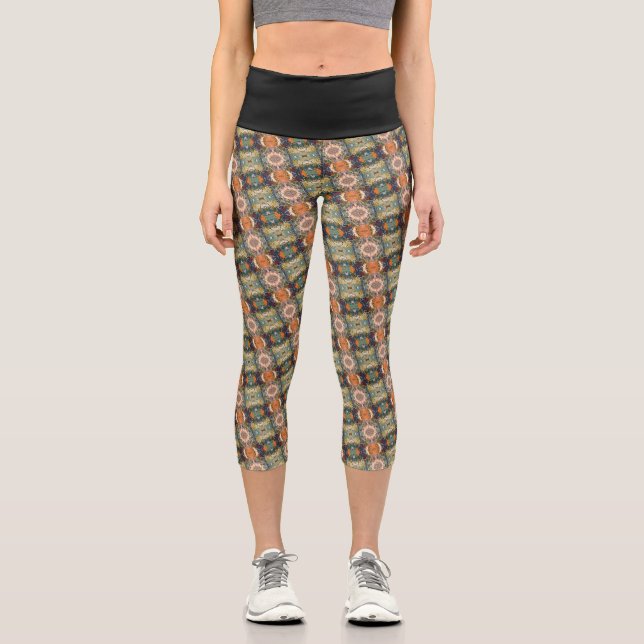 Texture #18 from the work Seeing Through the Eyes Capri Leggings (Front)