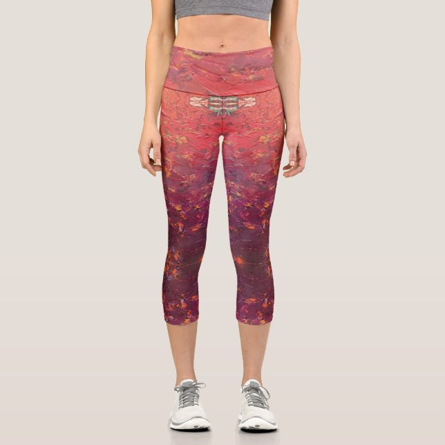 Texture #1 from the work The Sunset Capri Leggings (Front)