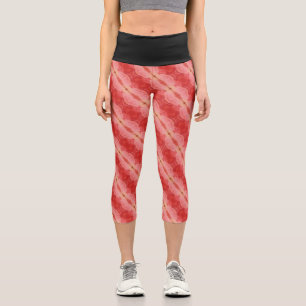Texture #1 of the work The heart of the... Capri Leggings