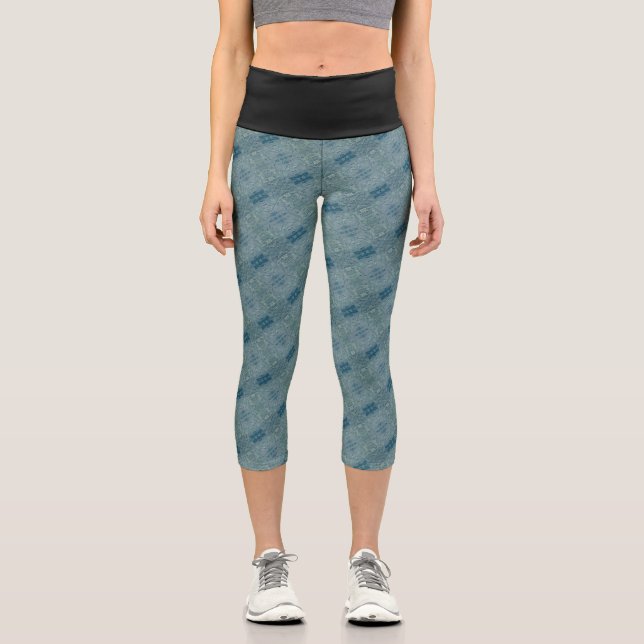 Texture #20 work Dawn Capri Leggings (Front)