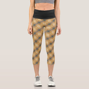 Texture #2 from the work Pineapple. SERIES Capri Leggings