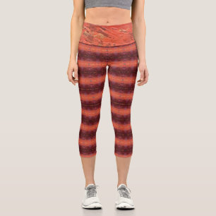 Texture #2 of the work The sunset Capri Leggings