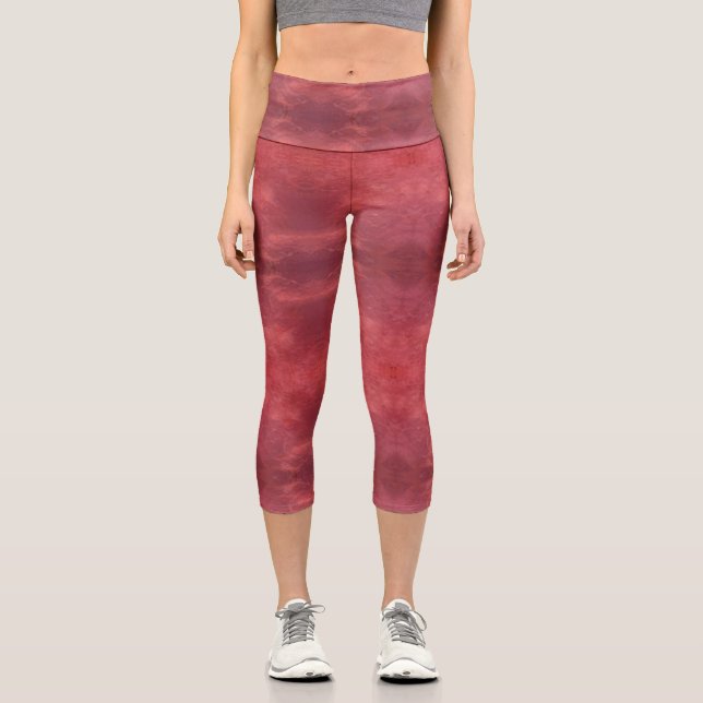 Texture #3 from the work Fantasy and Reality Capri Leggings (Front)