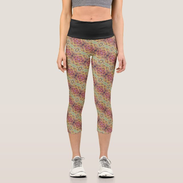 Texture #3 from the work Pineapple Capri Leggings (Front)