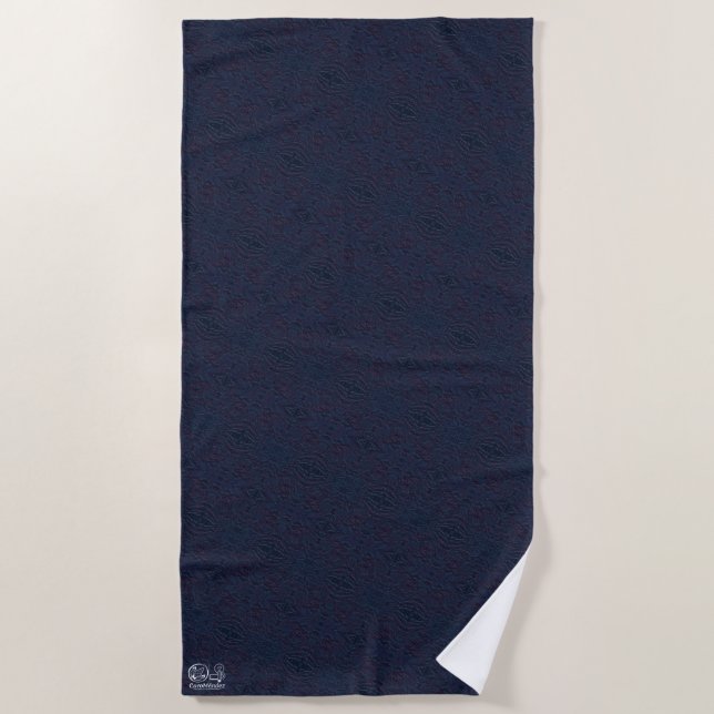 Texture #44 Dawn Work Beach Towel (Front)