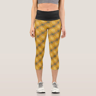 Texture #4 from the work Pineapple. SERIES Capri Leggings