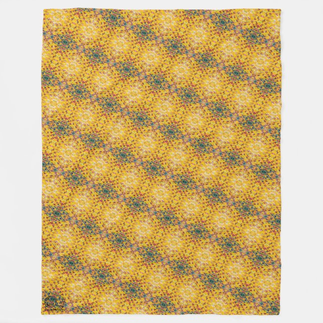 Texture #4 from the work Pineapple. SERIES Fleece Blanket (Front)