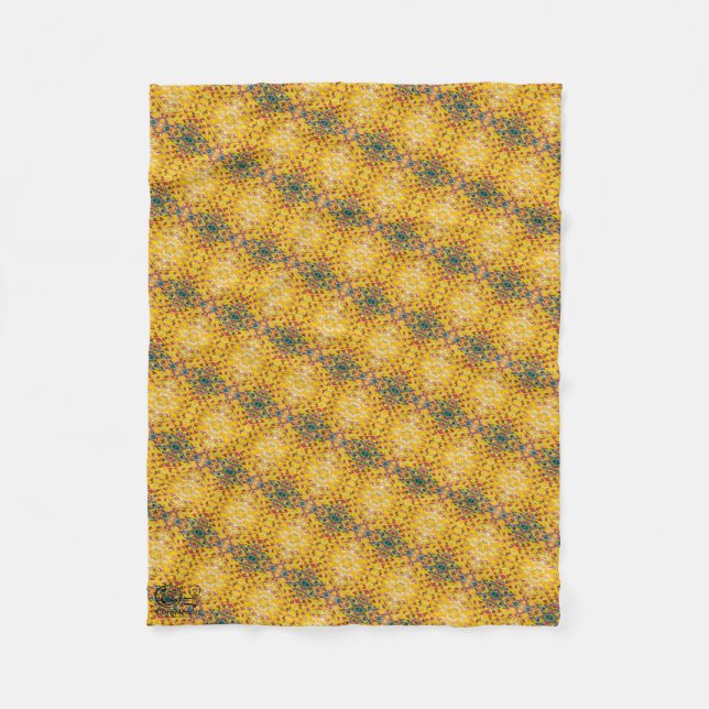 Texture #4 from the work Pineapple. SERIES Fleece Blanket (Front)