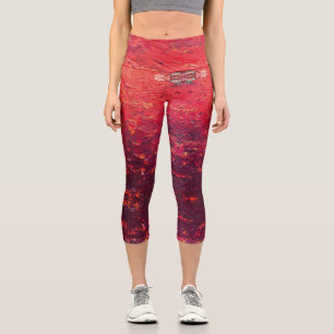 Texture #4 from the work The sunset Capri Leggings