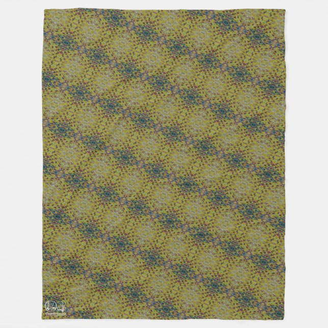 Texture #5 from the work Pineapple. SERIES Fleece Blanket (Front)