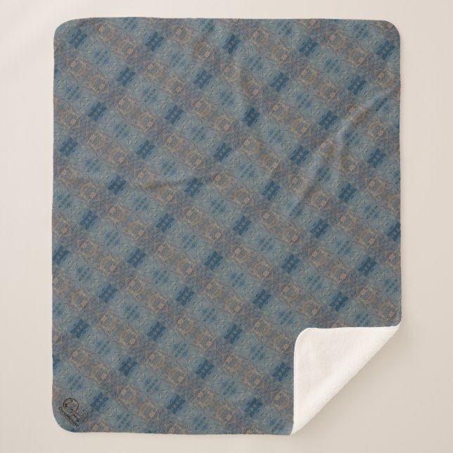 Texture #5 from work Dawn Sherpa Blanket (Front)