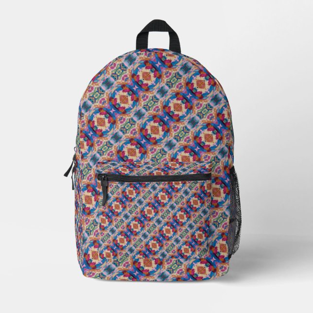 Texture #5 of the work Pineapple Printed Backpack (Front)