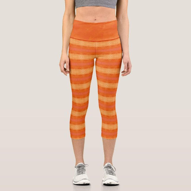 Texture #6 from the work Fantasy and Reality Capri Leggings (Front)