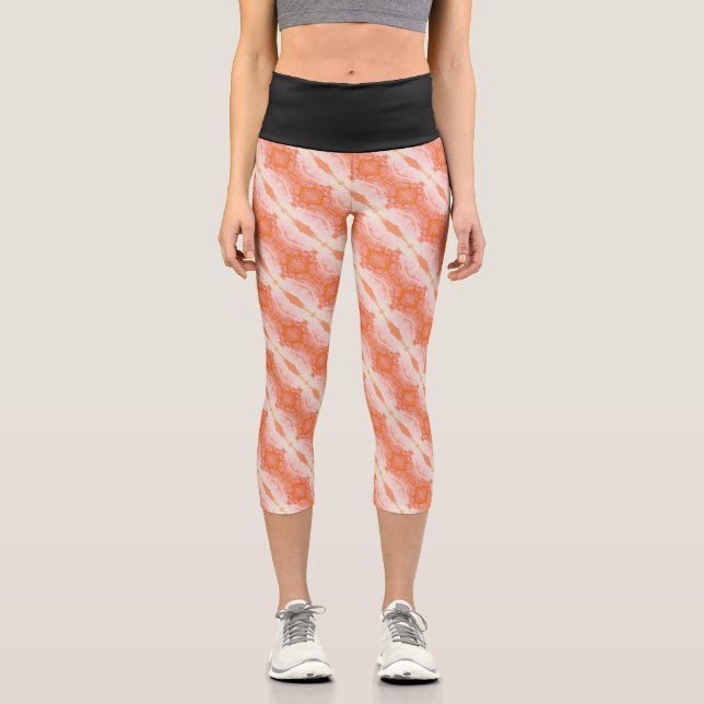 Texture #8 from the work The Heart of the... Capri Leggings (Front)