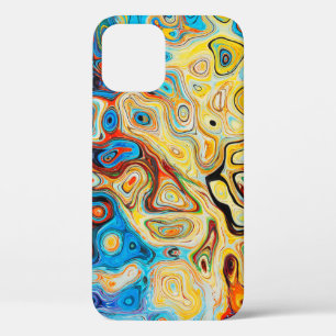 Texture abstract structure colourful iPhone 12 case